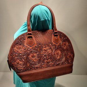 NWT American Darling Tooled Leather Concealed Carry Purse/Bag